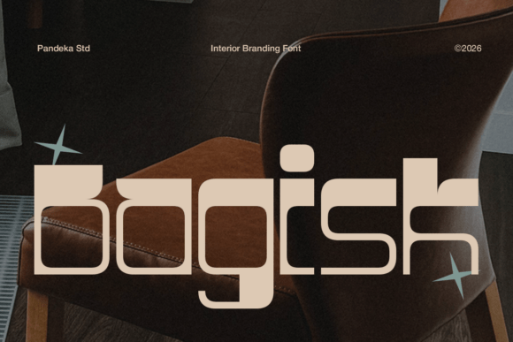 Bagisk: A Modern Geometric Display Font for Interior Design