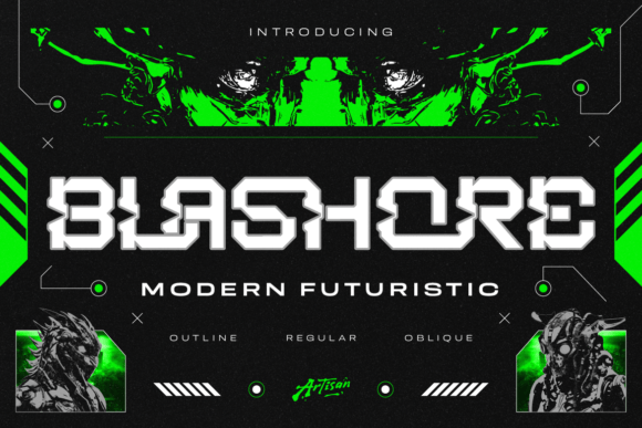 Blashore: The Futuristic Font for Bold Visual Impact