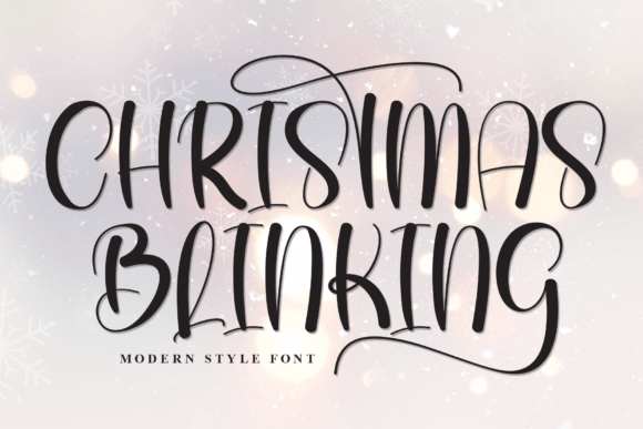 Christmas Blinking: Enchanting Holiday Typography