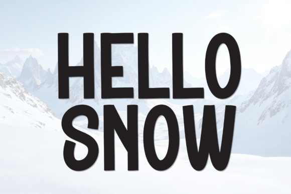 Hello Snow: The Bold Display Font for Impactful Design