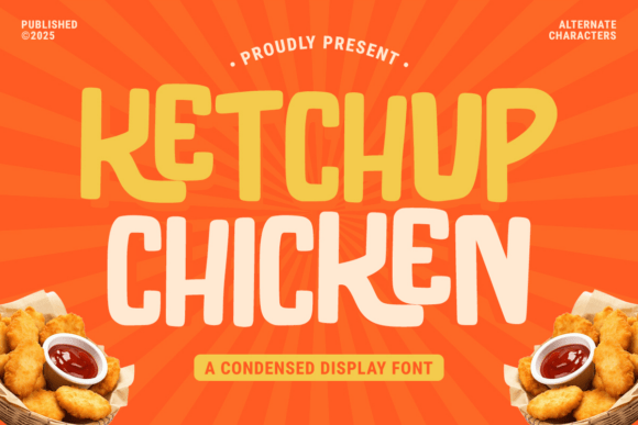 Ketchup Chicken: A Bold Font for Flavorful Designs