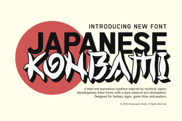 Konbami: A Bold Japanese Display Font for Maximum Impact