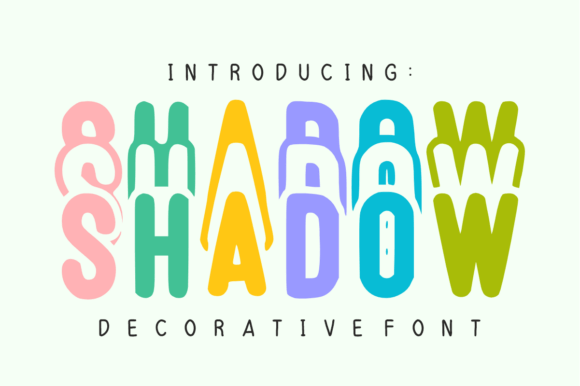 Shadow: The Dimensional Display Font That Pops